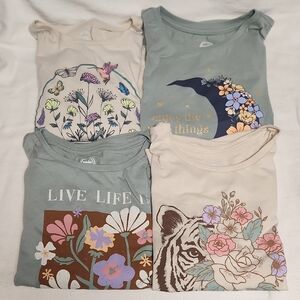 Wonder Nation Kids Short Sleeve Tees - Nature and Animal Designs